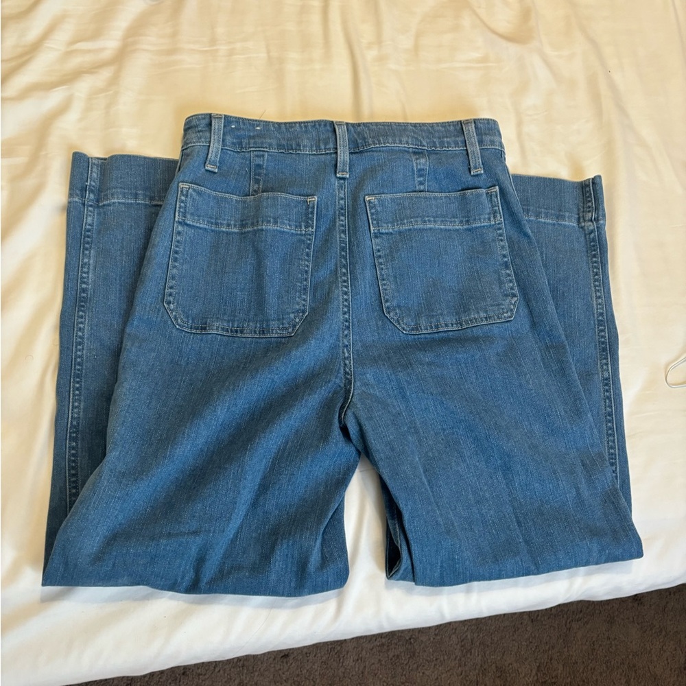 Madewell Emmett wide crop jeans